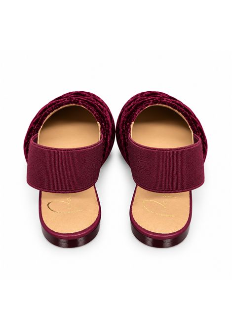Sabot in velluto ELI 1957 | 40040PIEL VELVET CHANEL WINE